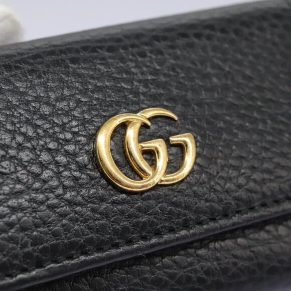 GUCCI Key Case Leather Black 456118 Auth 114623 - Picture 11 of 16